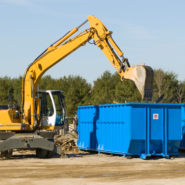 are there any restrictions on where a residential dumpster can be placed in Rapids NY